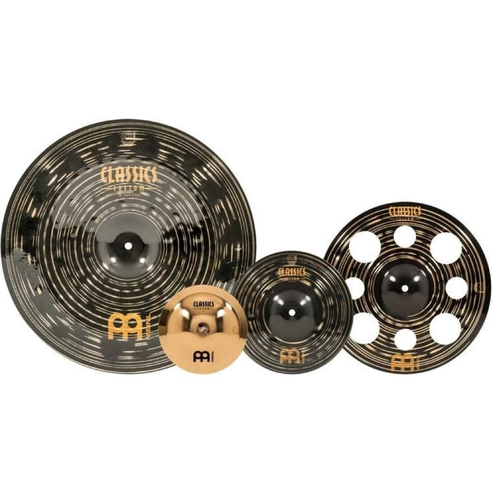 Juego de platillos de efectos Meinl CCD-FX Classics Custom Dark de 10/14/18" con campana de 8" GRATIS
